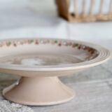 Antique Longwy compote in pink earthenware - Betty series - Art Deco design