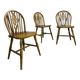 3 vintage Windsor wheelback chairs