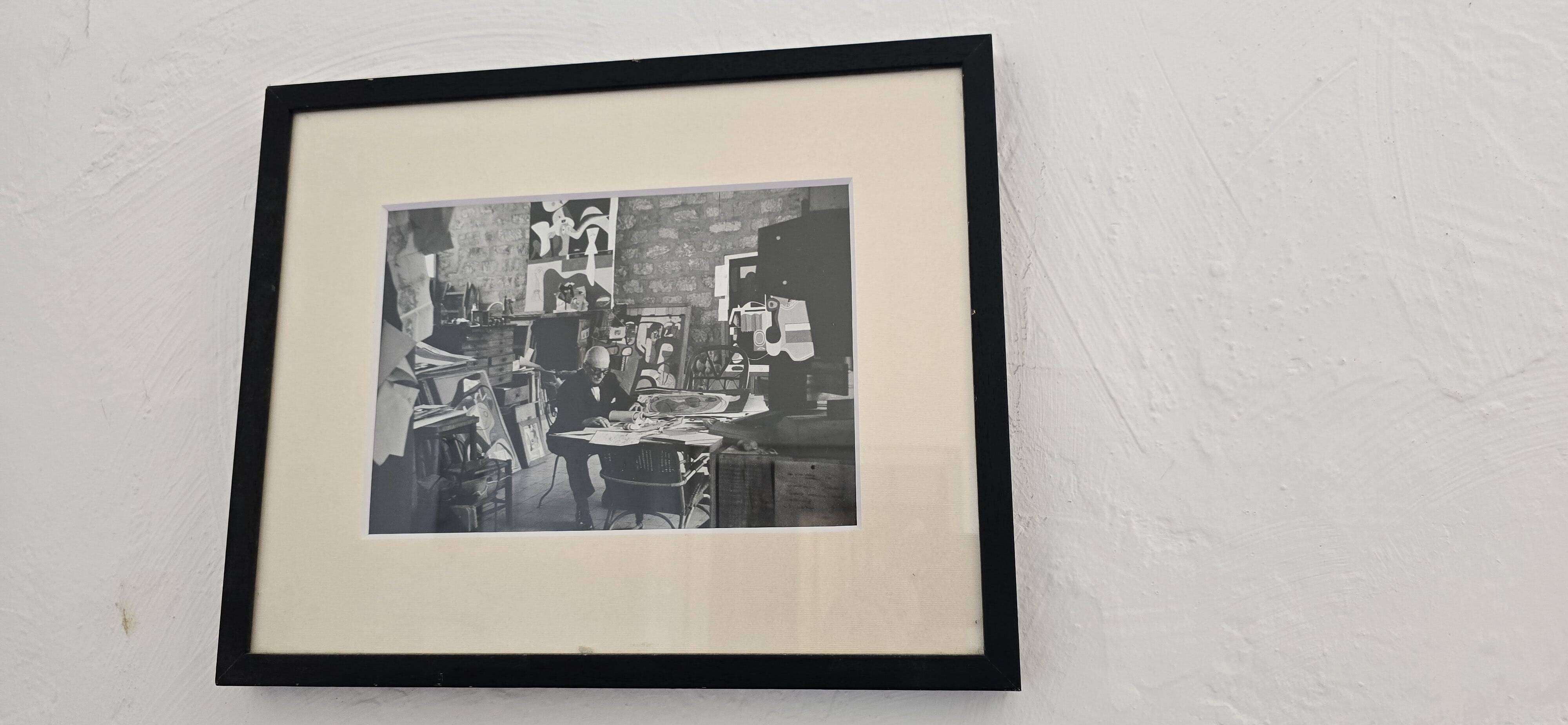 Gisèle Freund (1908-2000) Photograph - Le Corbusier in his studio, 1961