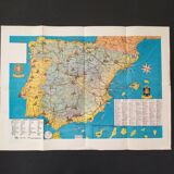 Vintage map of Spain