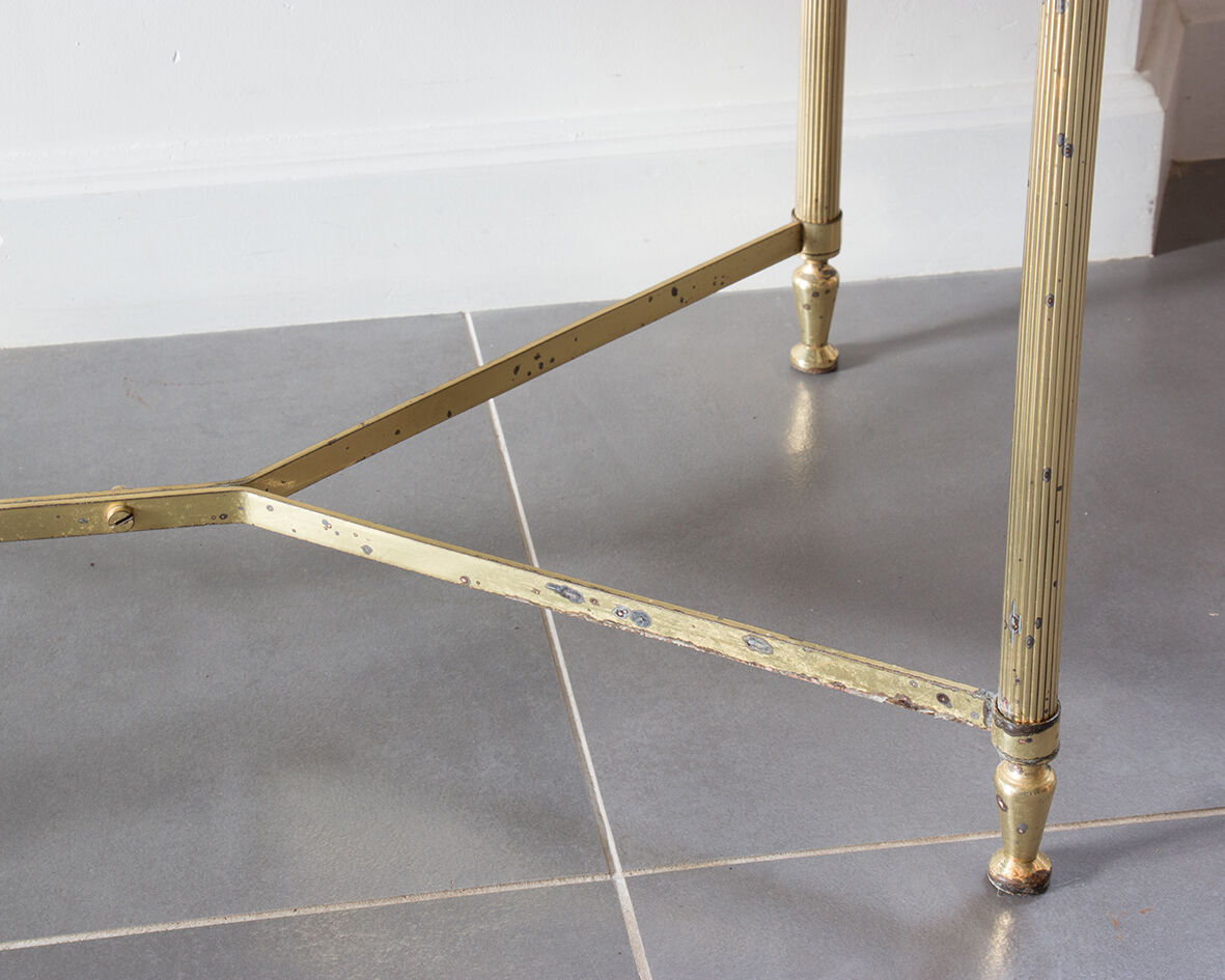 Green marble coffee table