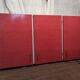 Placard haut de cuisine trois portes en formica rose