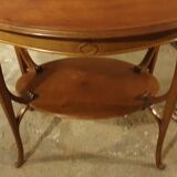 Art Nouveau tea table in solid accajou