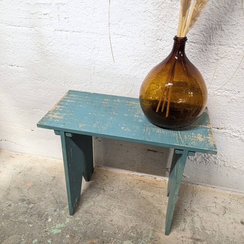 Small rustic pine bench