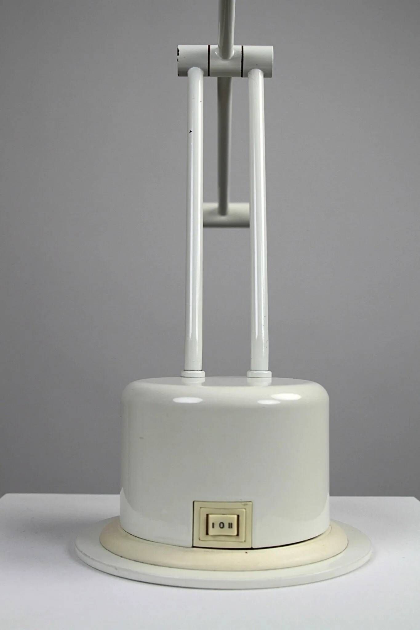Minimalist White Adjustable Desk Lamp by Massive, Belgium — 1980s