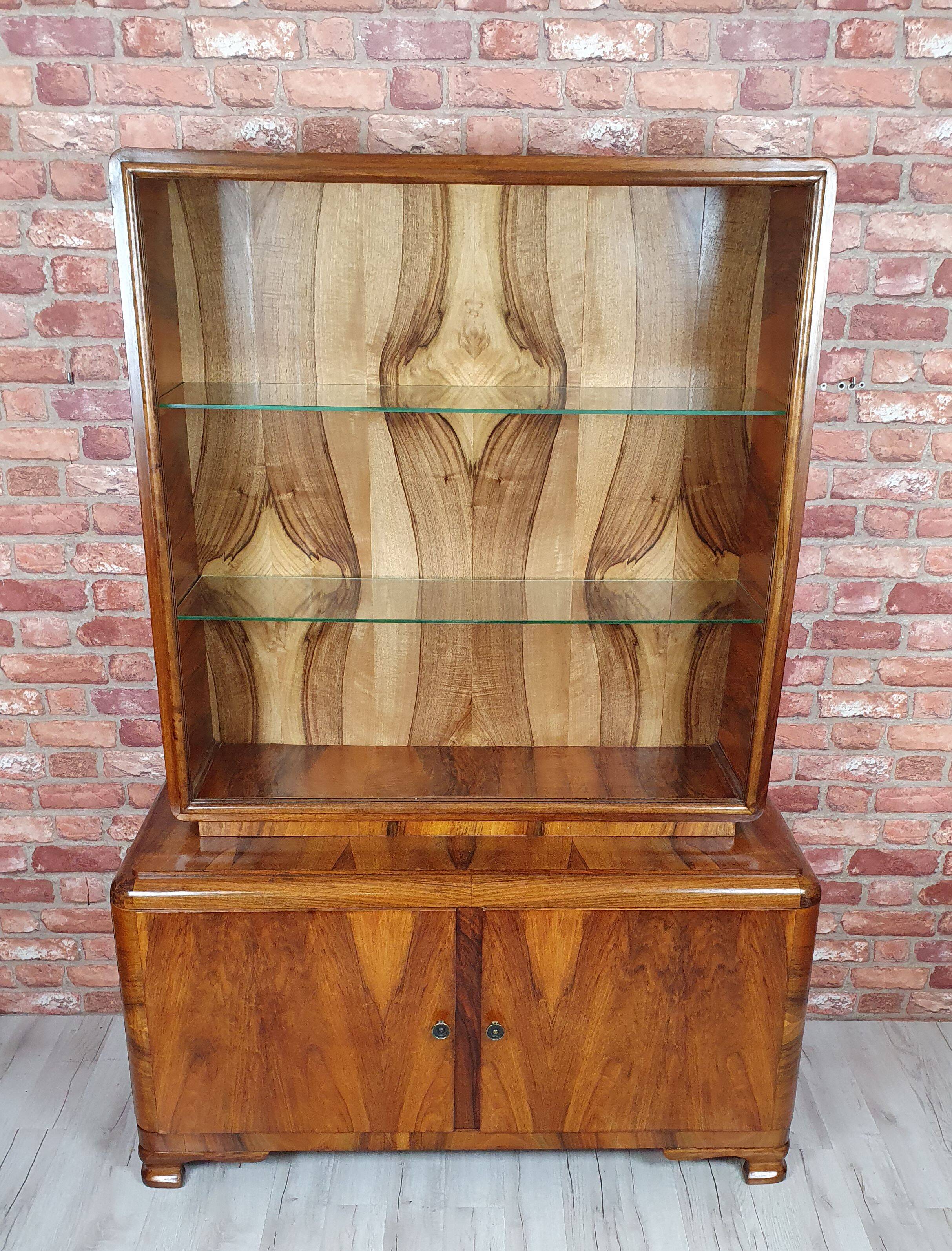 Renovated credenz, art deco display cabinet