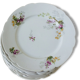 Series of eight porcelain dessert plates