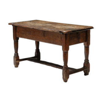 Antique french side table with glowing patina - early 1900's