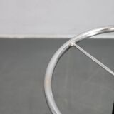 Portemanteau italien en fer chromé et laqué et plastique, années 1970