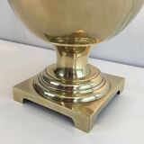 Neoclassical style brass baluster lamp