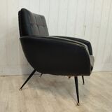 3-seater sofa and 2 vintage armchairs feet compass