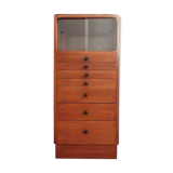 Small metier furniture chest of drawers with display case