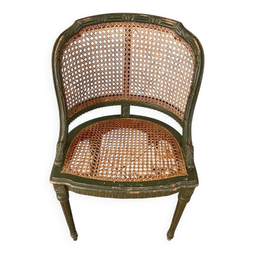 Caned armchair in Louis XVI style