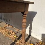 Old Solid Oak Farm Table