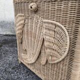 Vintage rattan chest