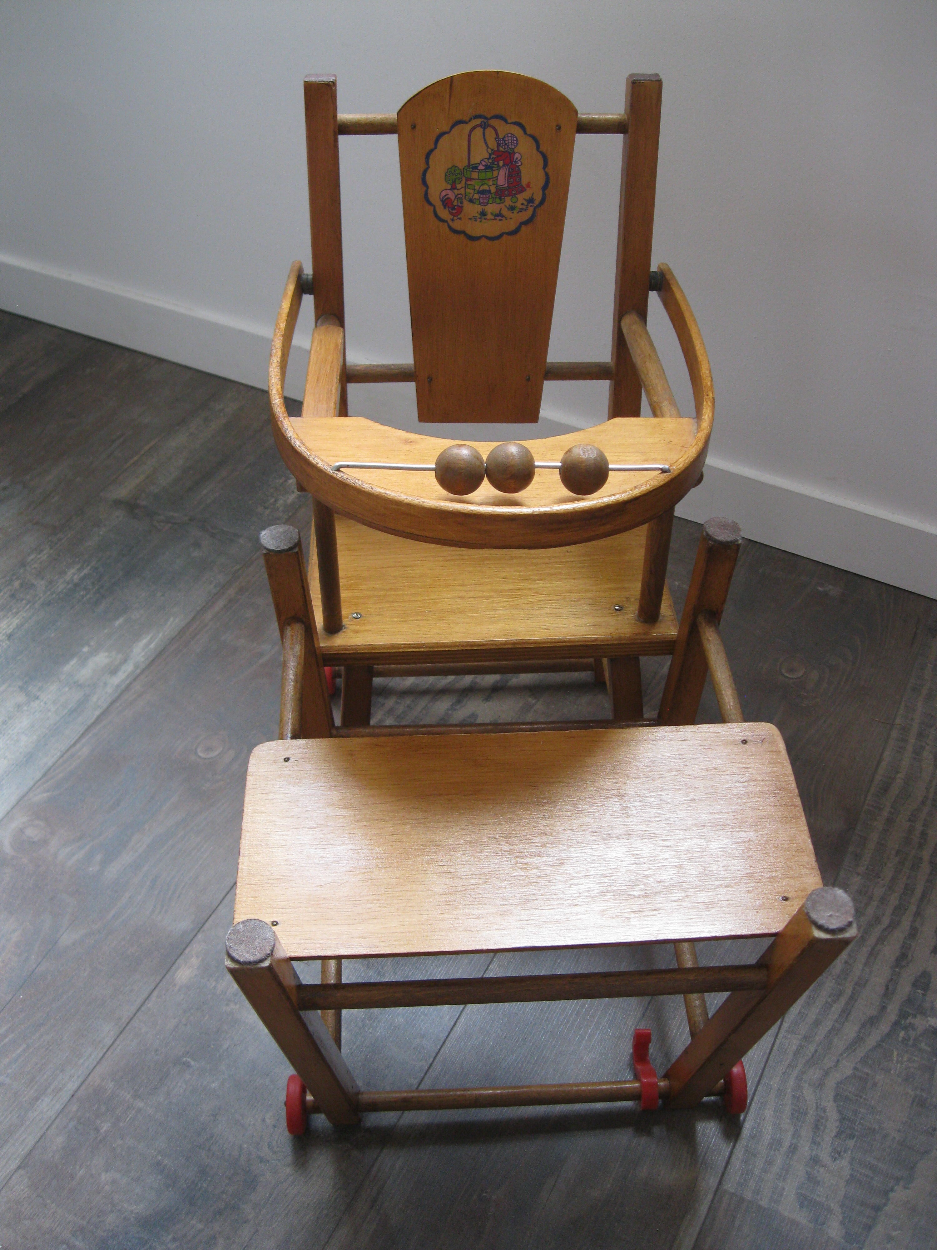 Toy high abacus wooden doll desk desk