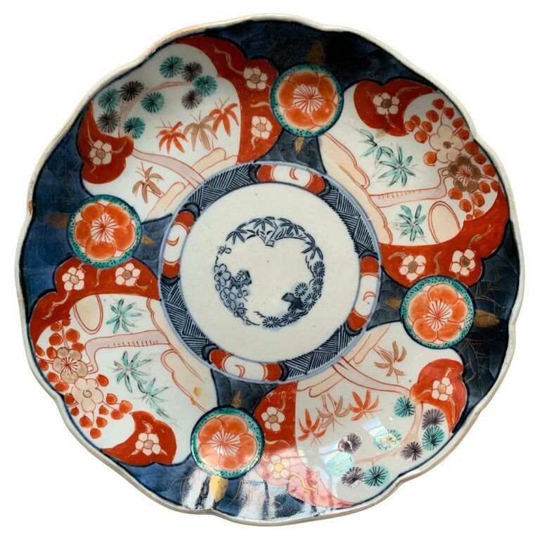 Asiette porcelain Imari, nineteenth century