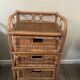 Meuble rotin vintage