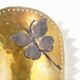 Mid century brass wall sconce