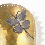 Mid century brass wall sconce