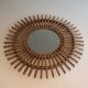 Small rattan mirror