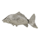 Silver metal fish napkin holder