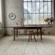 Table de ferme XIXème chêne 270cm avec allonges