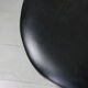 Vintage industrial metal & leather swivel bar stool