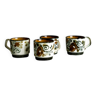4 ceramic espresso cups