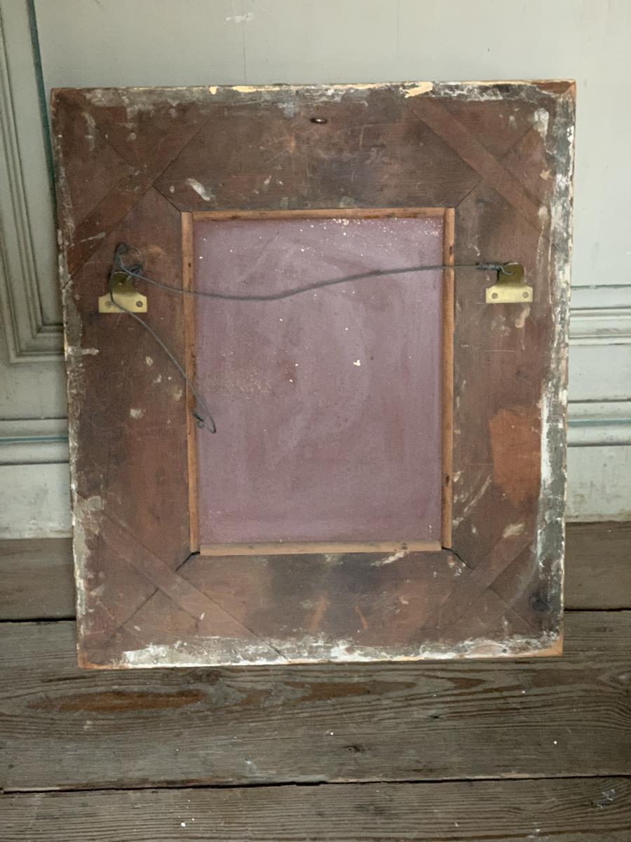 Carved golden wood frame, early 19th century