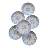 Rivanel blue opaline dessert plates – 1960s