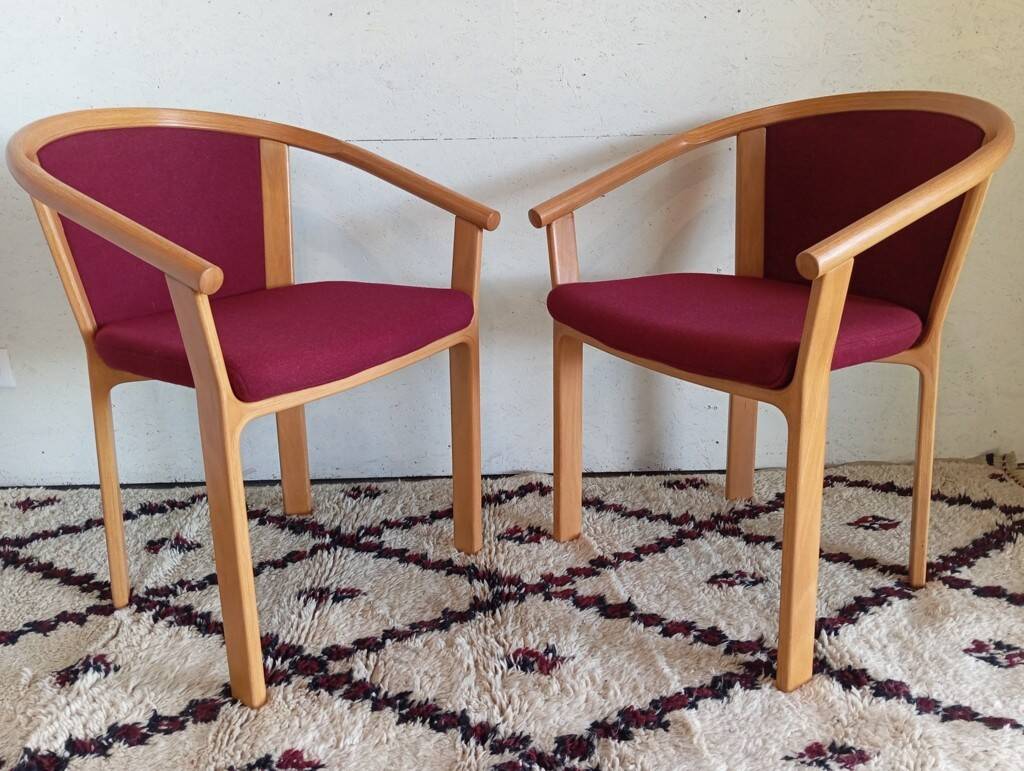 Paire de fauteuils scandinaves Magnus Olesen, Danemark