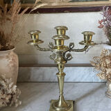 Antique brass candlestick