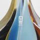 Large sculptural drop vase made of blown glass signed Mdina Glass Malta.