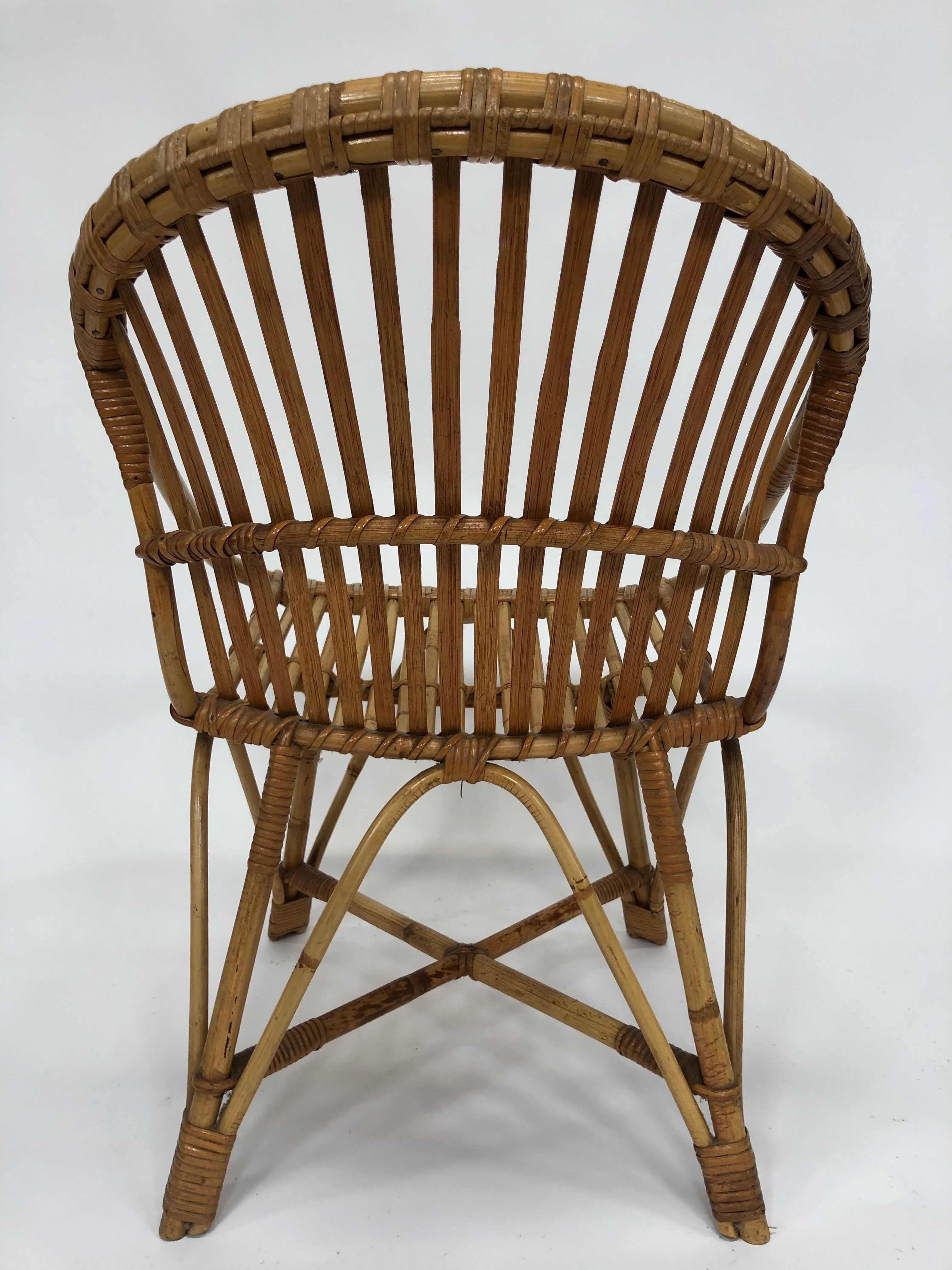 Rohe Noordwolde rattan chair, 1960, Netherlands
