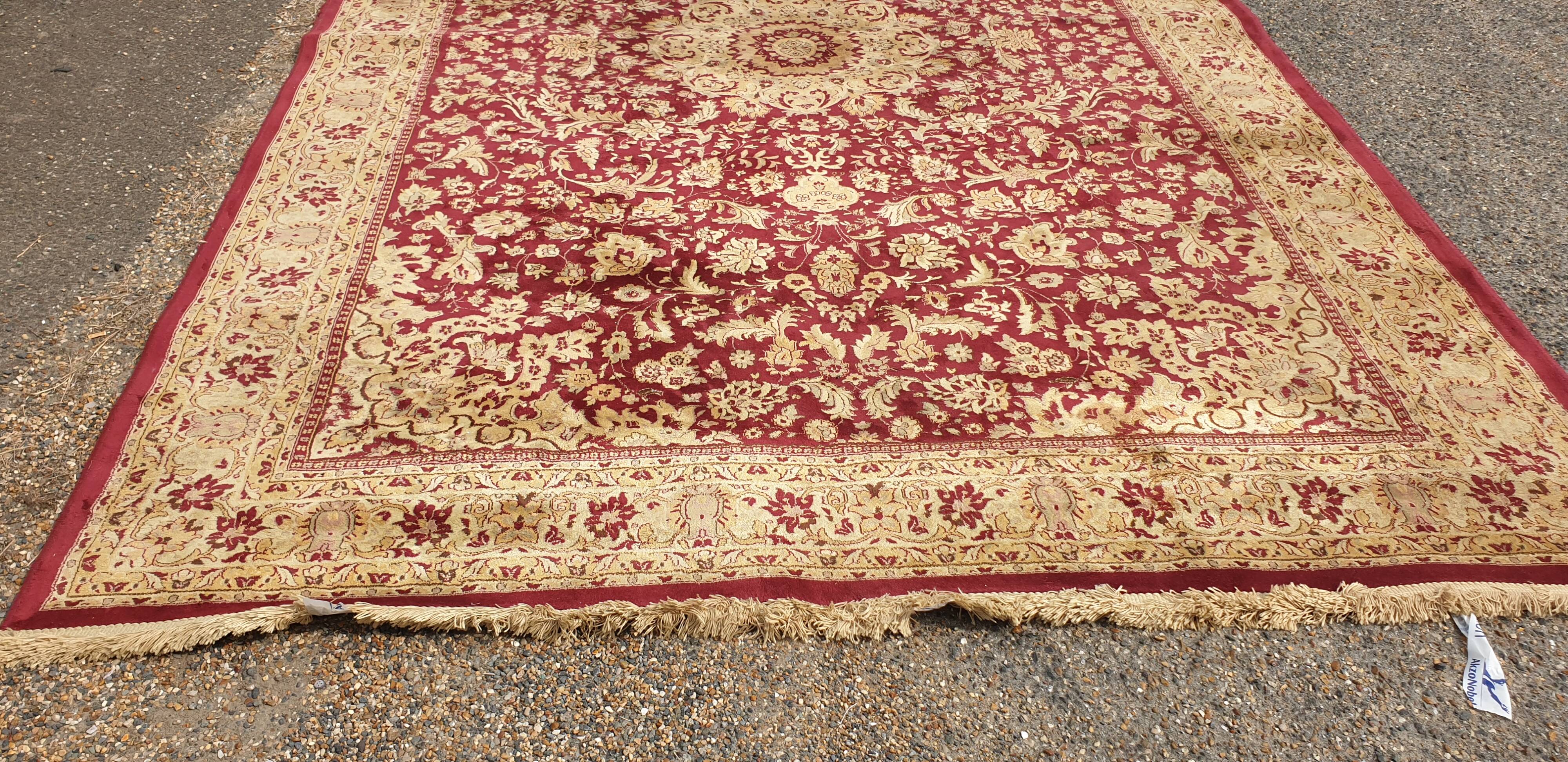Oriental silk wool rug