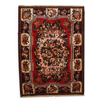 Tapis vintage fait main Bakhtiari persan 114cm x 152cm (1970s)