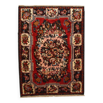 Tapis vintage fait main Bakhtiari persan 114cm x 152cm (1970s)