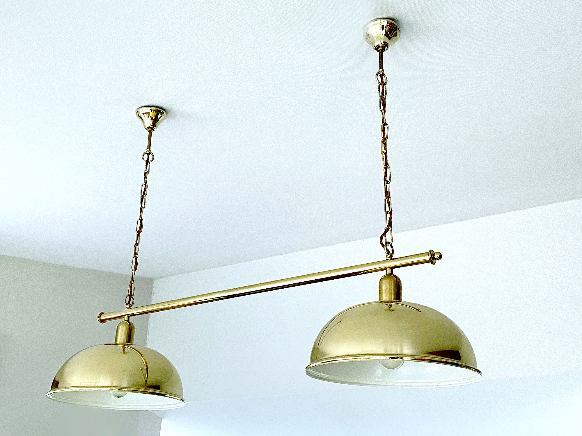 Vintage Grand Chandelier, Brass, 60s