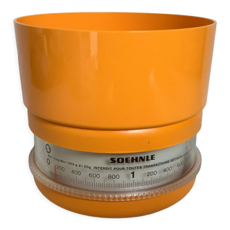 Old round orange-yellow scale soehnle