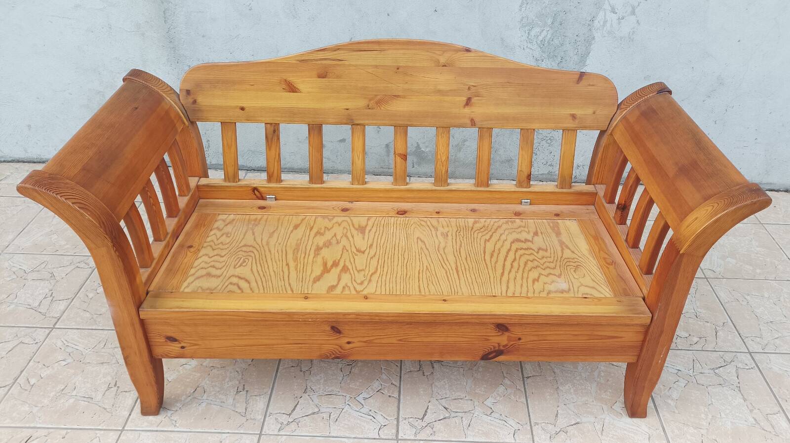 Vintage pine bench