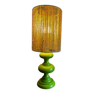 1970s apple green lamp