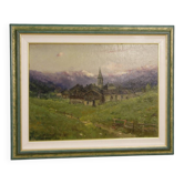 Antique landscape signed G. Mariani from 19th century