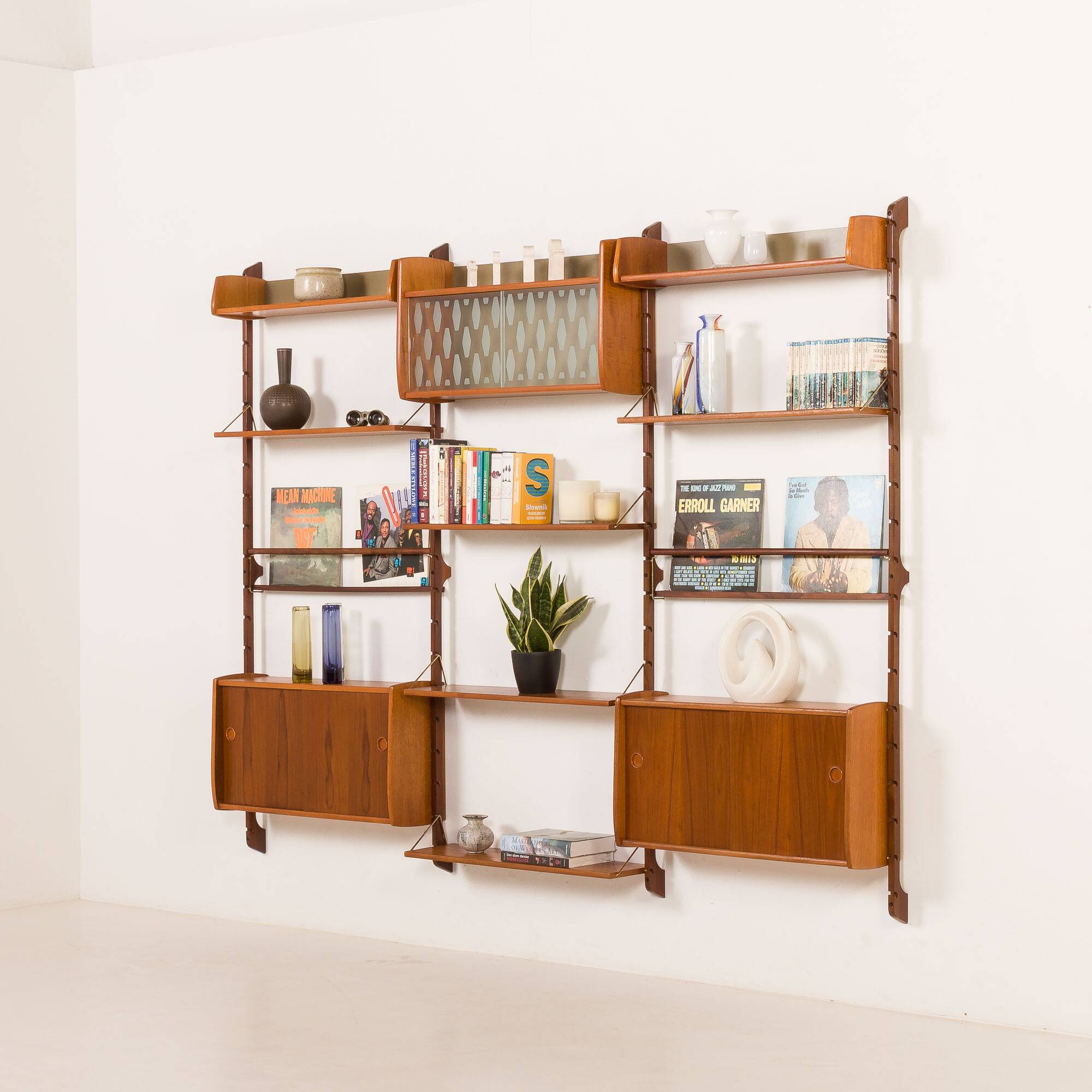 Ergo three bay wall unit by John Texmon, Norway 1960s.