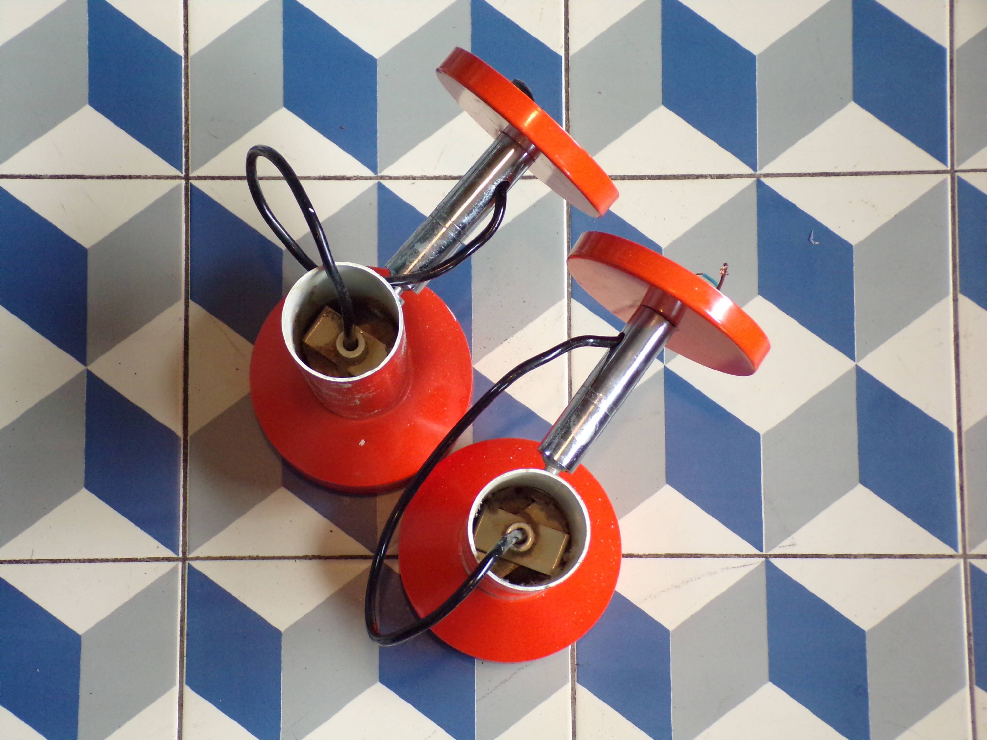 Pair of German wall lights 1970