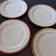 Set of porcelain plates from Chastagner et Cie in good condition.