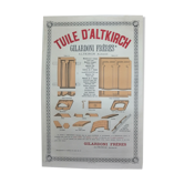 Affiche publicitaire début XXéme originale Alsace tuile d'Altkirch