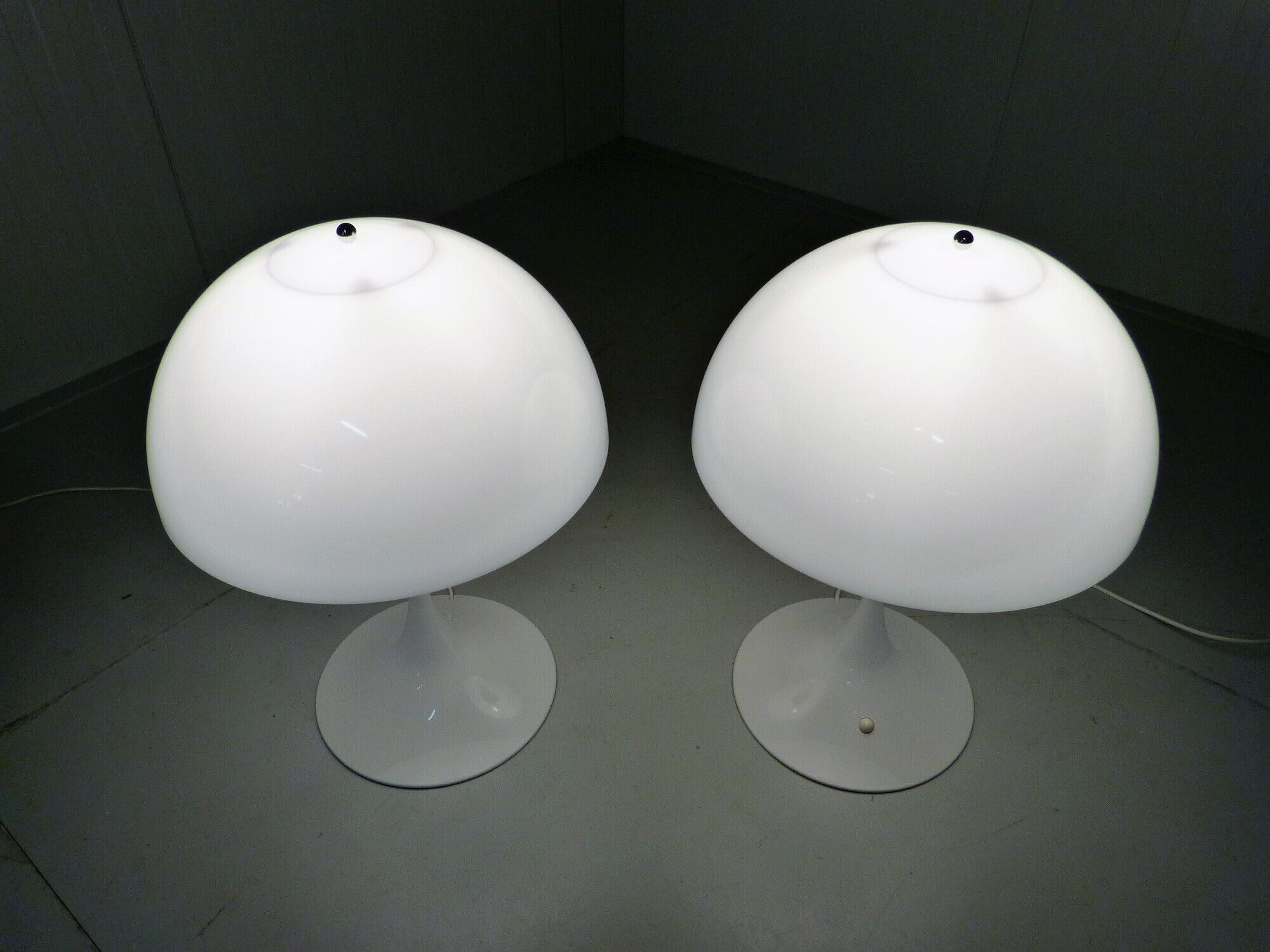 Set of 2 XL Panthella table lamps by Verner Panton 1970's
