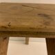 Pair of wooden stools rectangualaires, tripods and handicrafts