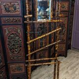 Bamboo wall coat rack